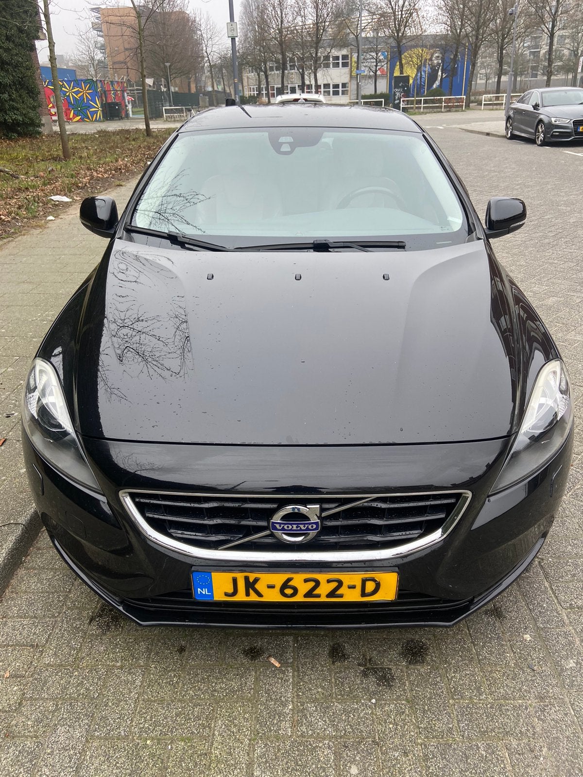 Volvo V40 2.0 D2 120PK 2016 Zwart, Auto's, Volvo, Voorwielaandrijving, 4 cilinders, 1969 cc, Zwart
