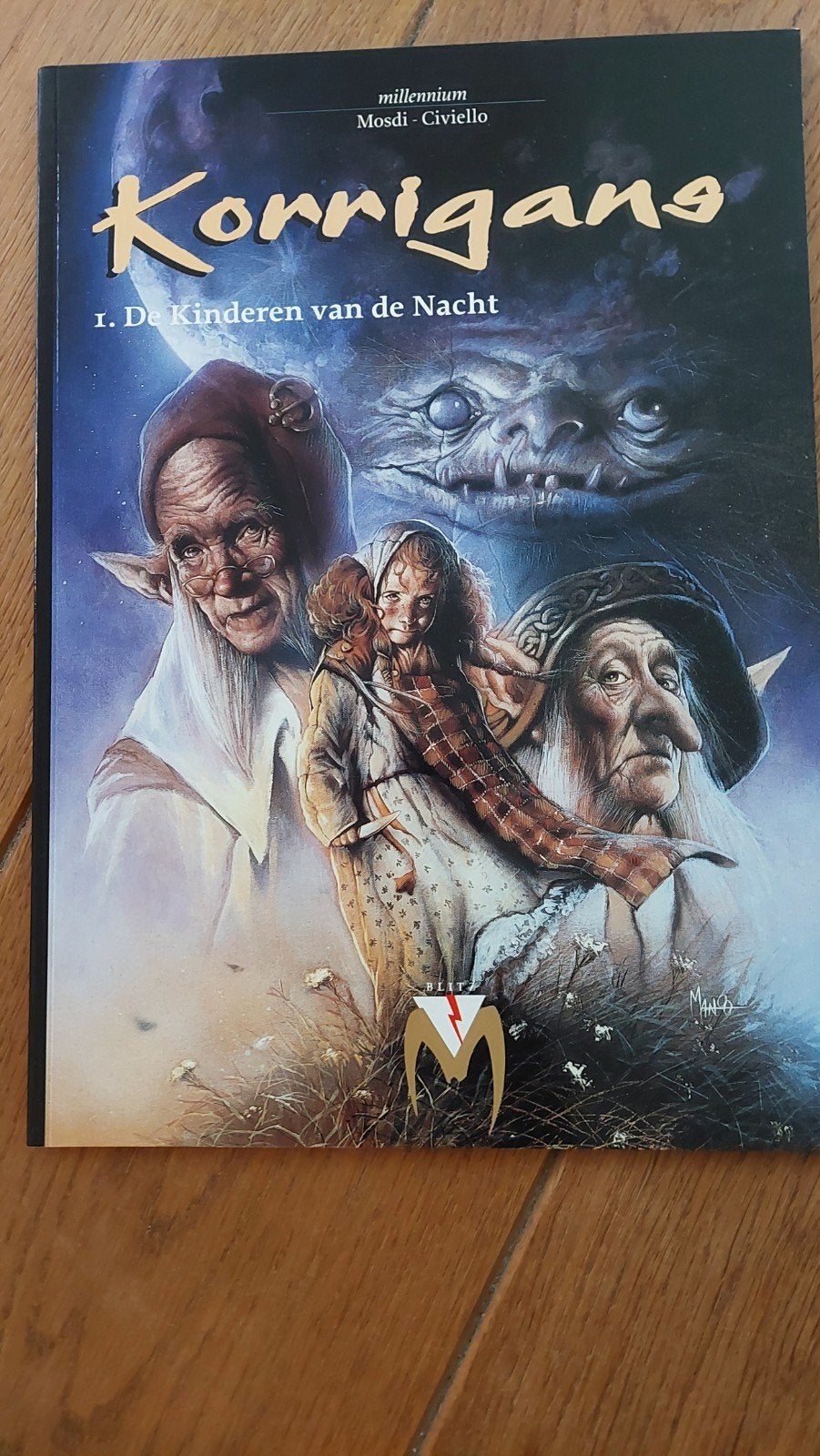 Korrigans deel 1: De Kinderen van de Nacht - Millennium, Eén stripboek, Ophalen of Verzenden, Zo goed als nieuw, Mosdi, Civitello
