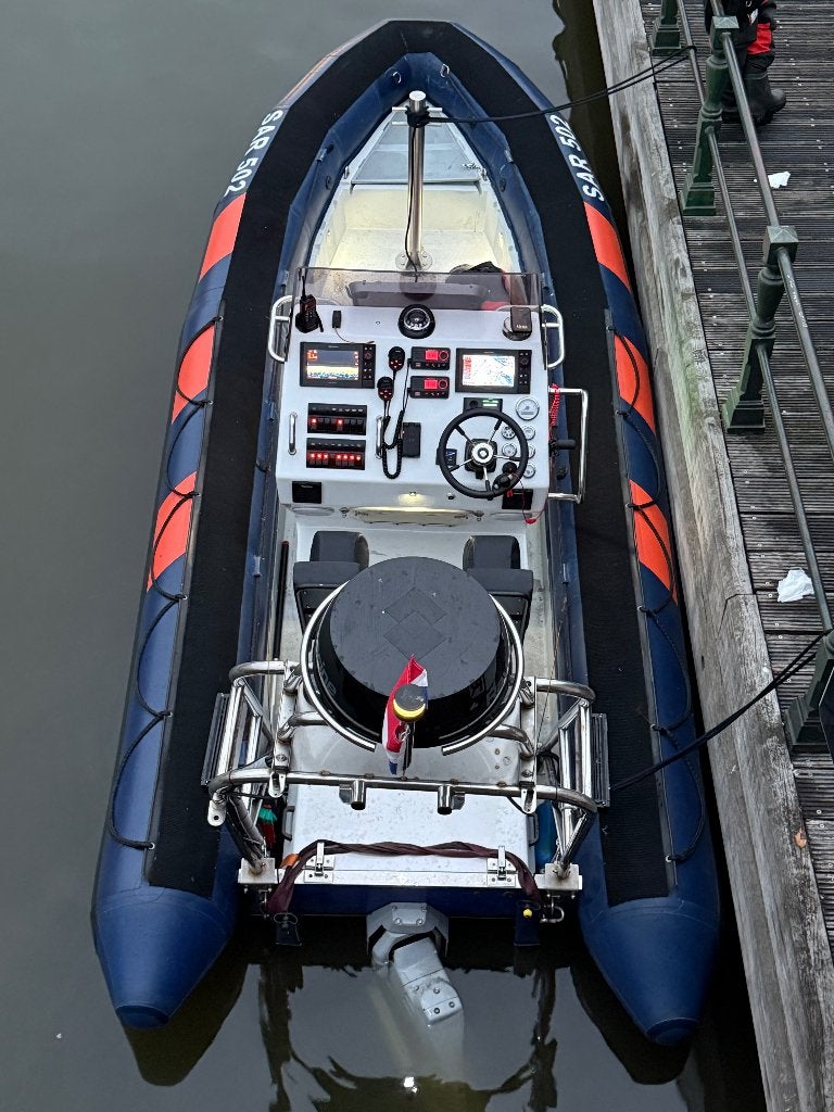 Professionele SAR RIB Duarry Volvo Penta D3 (124 uur), Watersport en Boten, Rib, Ophalen of Verzenden, Diesel, Hydraulische besturing
