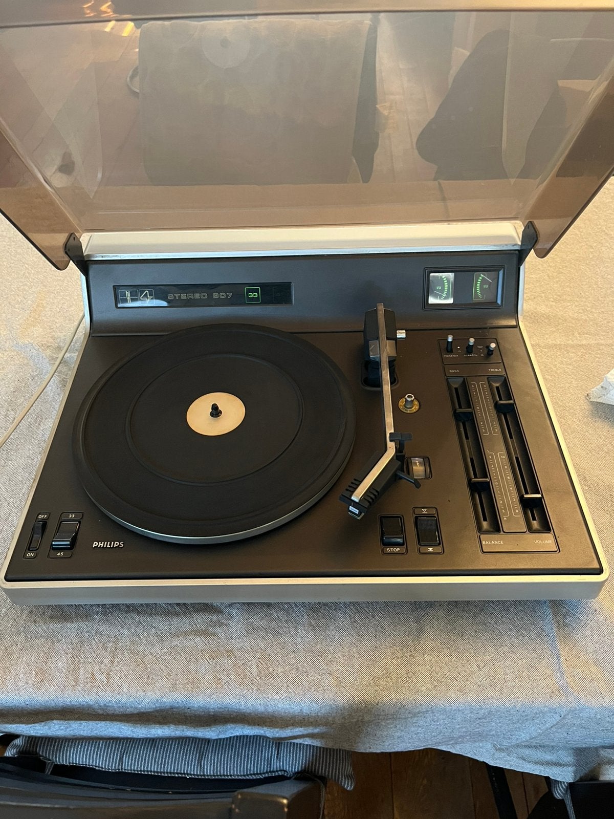 Vintage Philips Stereo 907 / 22GF907 – jaren ’70, Ophalen, Gebruikt, Platenspeler, Philips