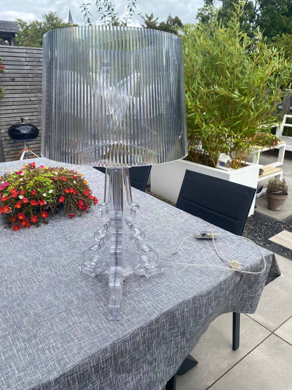 Kartell Bourgie tafellamp, Ophalen, Zo goed als nieuw, E14 (klein), Gloeilamp
