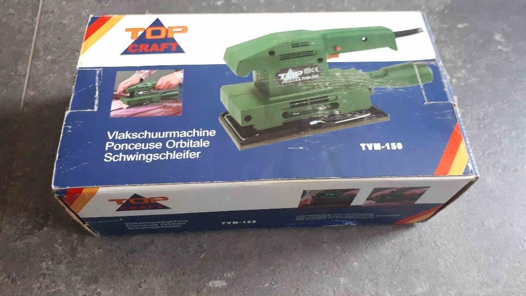 Top Craft vlakschuurmachine TVM-150, Ophalen of Verzenden, Gebruikt, Minder dan 600 watt, Vlakschuurmachine