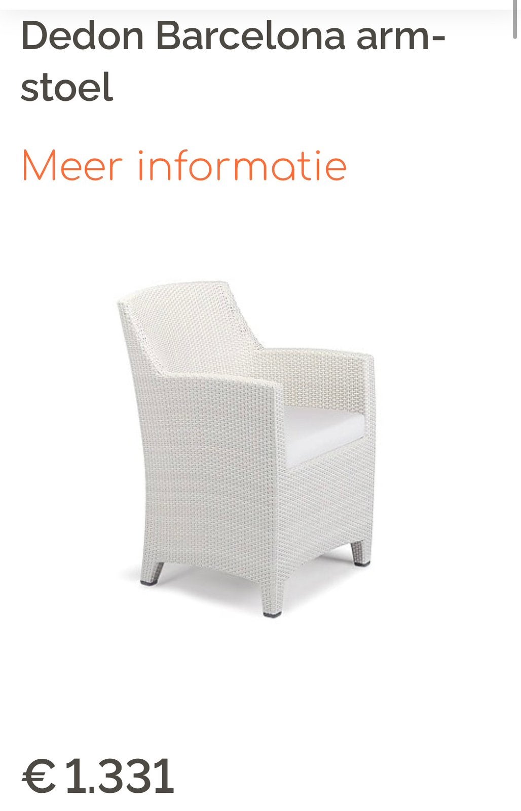 Dedon Barcelona Tuinset Loungeset, Tuin en Terras, Ophalen, Zo goed als nieuw, Aluminium