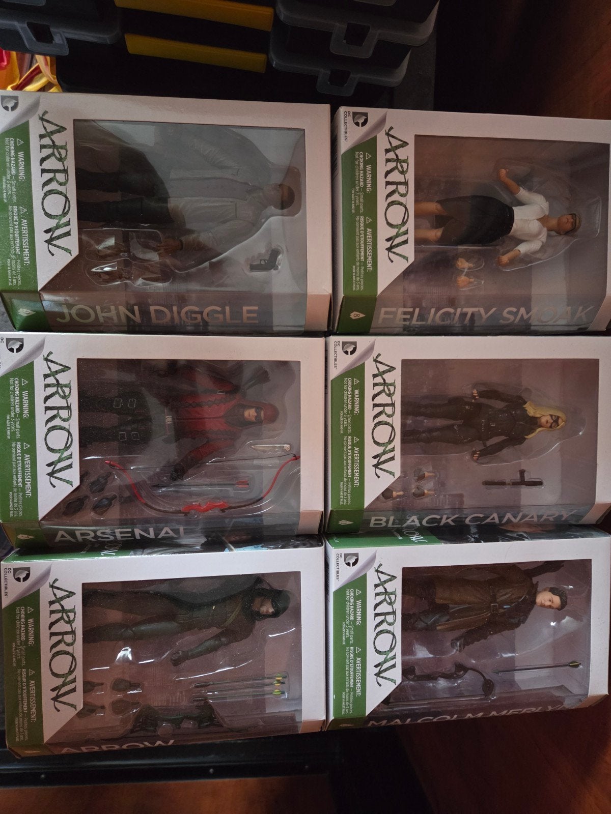 Arrow actie figuren, Ophalen