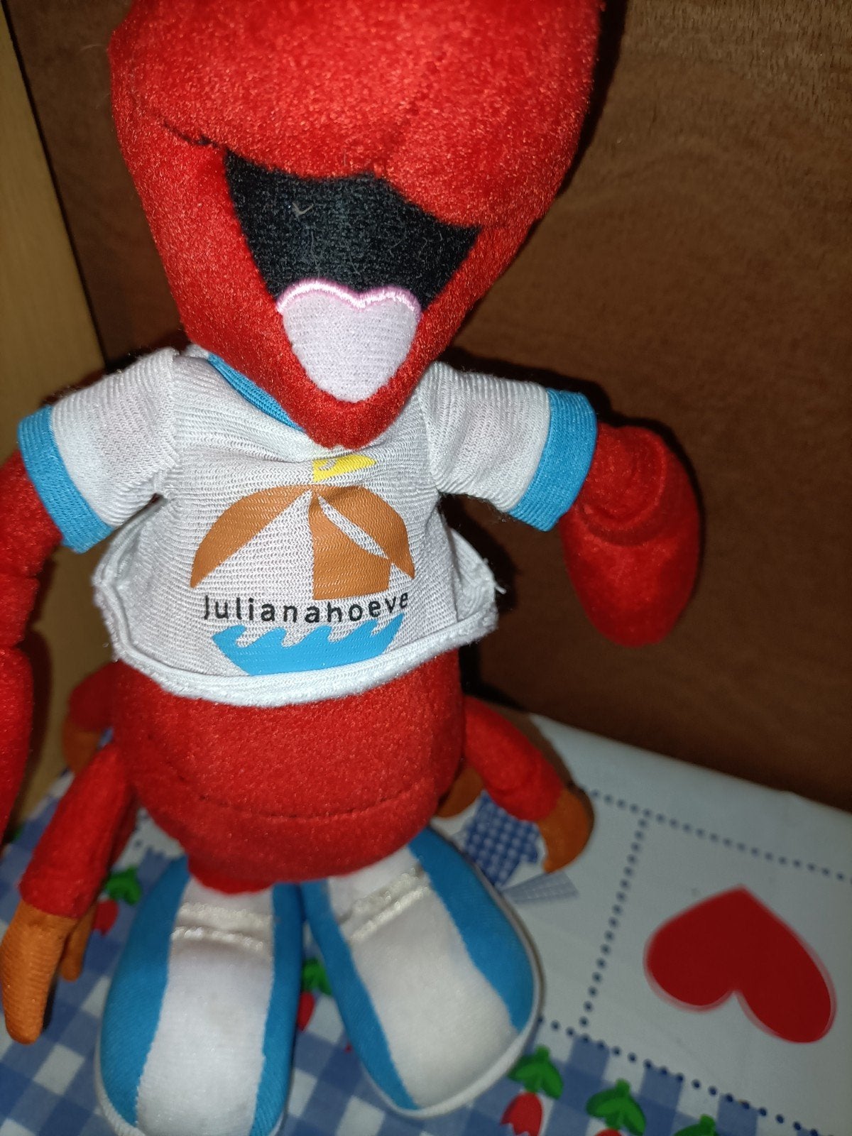 Julianahoeve knuffel Juultje de kreeft 33 cm groot, Ophalen of Verzenden, Zo goed als nieuw, Overige typen
