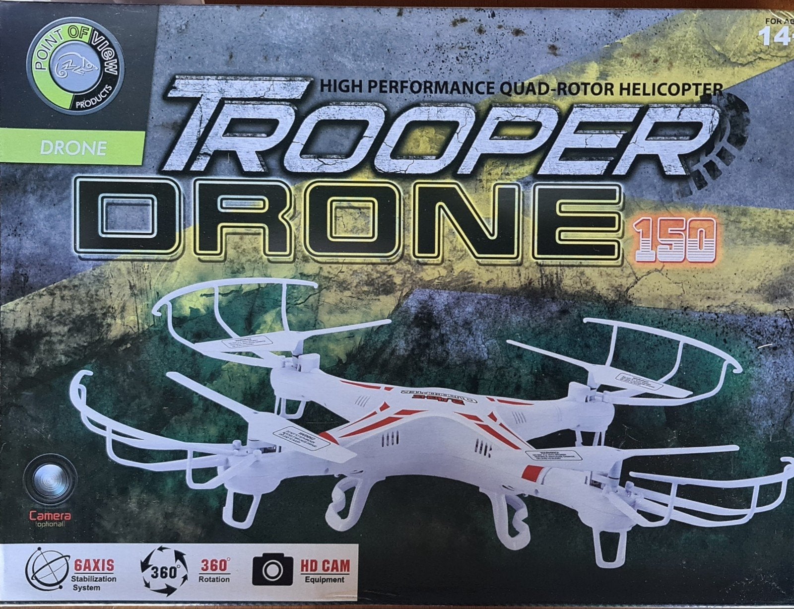 POV Trooper Drone 150 - Zo goed als nieuw, Overige merken, Minder dan 100 meter, Zo goed als nieuw, Verlichting