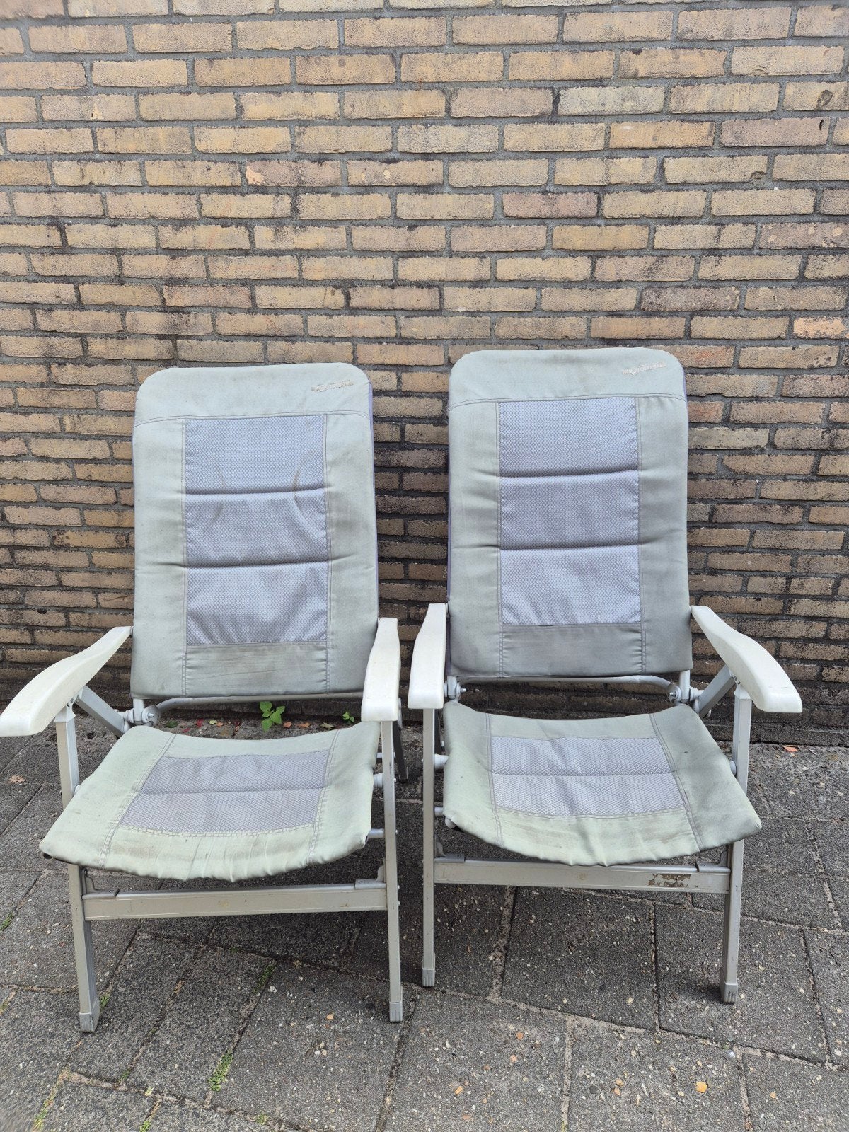 * TEAB * 2 Gebruikte campingstoelen, Caravans en Kamperen, Ophalen, Gebruikt, Campingstoel