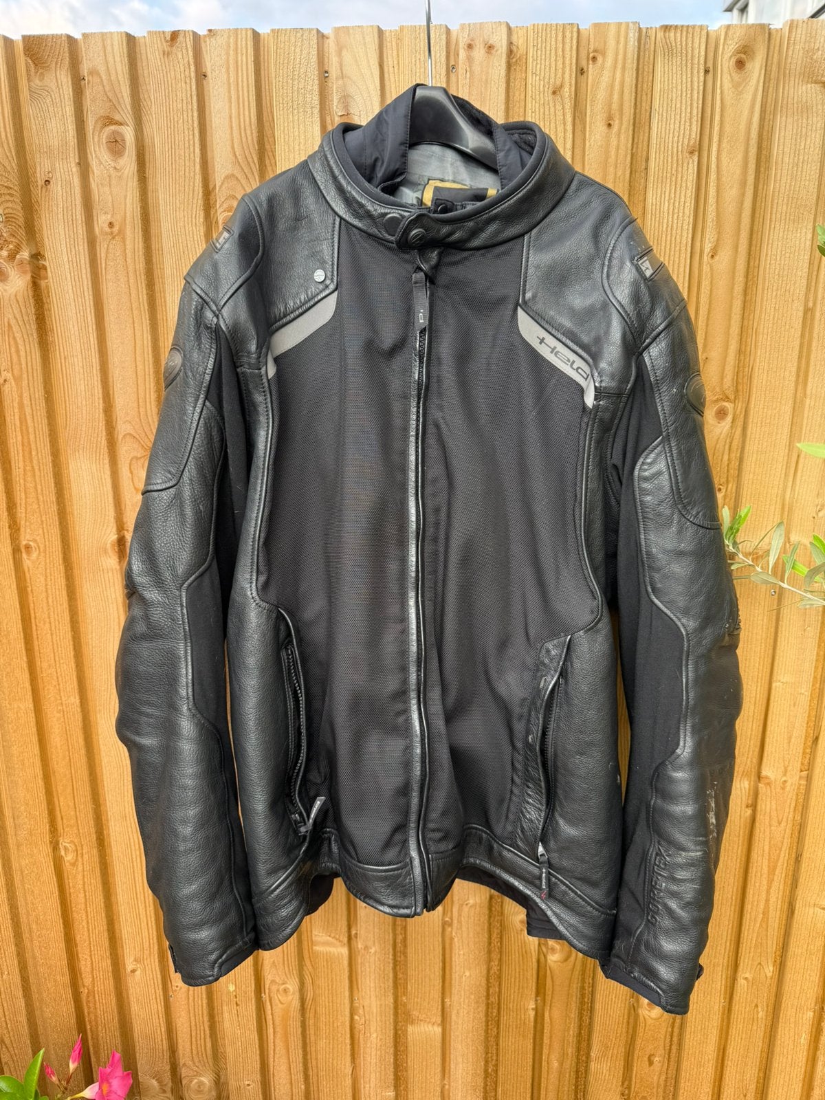 Held leren motorjas XL, Motoren, Kleding | Motorkleding, Ophalen, Tweedehands, Jas | leer