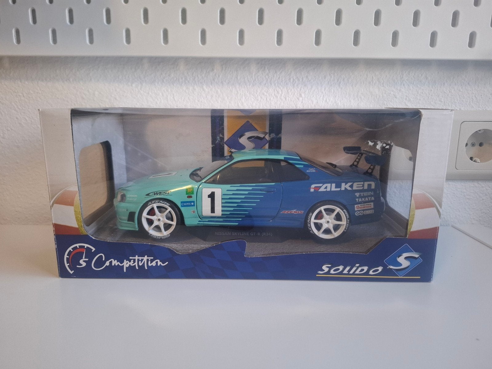 Solido - Nissan Skyline GT-R R34 Falken, Verzenden, Gebruikt, Auto, Solido