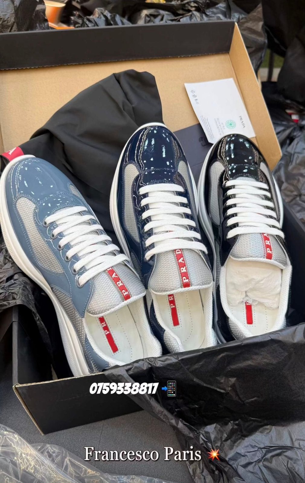 Prada American cups, Kleding | Heren, Overige kleuren, Verzenden, Nieuw, Sneakers of Gympen