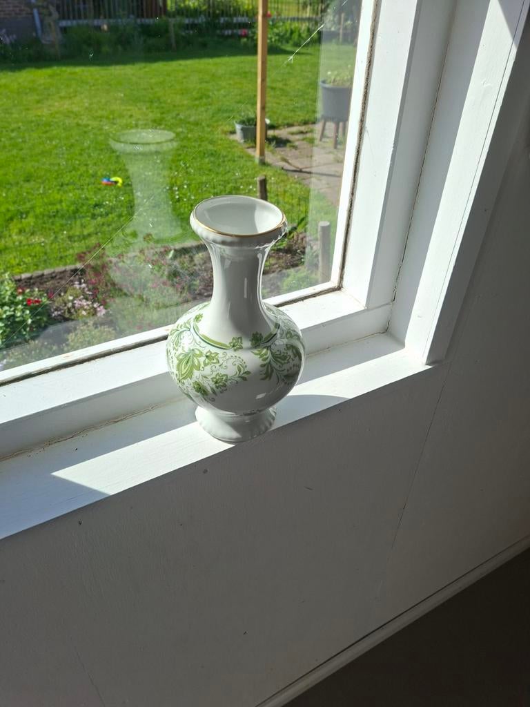 Barouther Waldsassen Bavaria Germany Vaas Groen Decor, Antiek en Kunst, Antiek | Vazen, Ophalen of Verzenden
