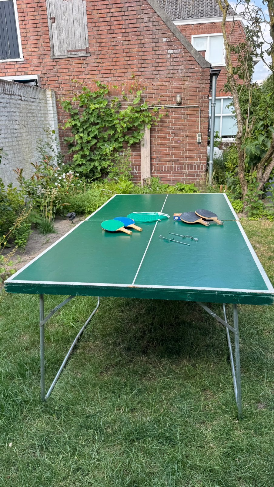 Leuke oude pingpong tafel, Sport en Fitness, Tafeltennis, Ophalen, Zo goed als nieuw, Tafel Indoor