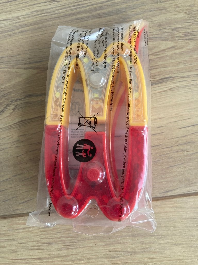 McDonald's fietsverlichting set - Nieuw in verpakking, Ophalen of Verzenden, Nieuw, Overig, Verlichtingsset