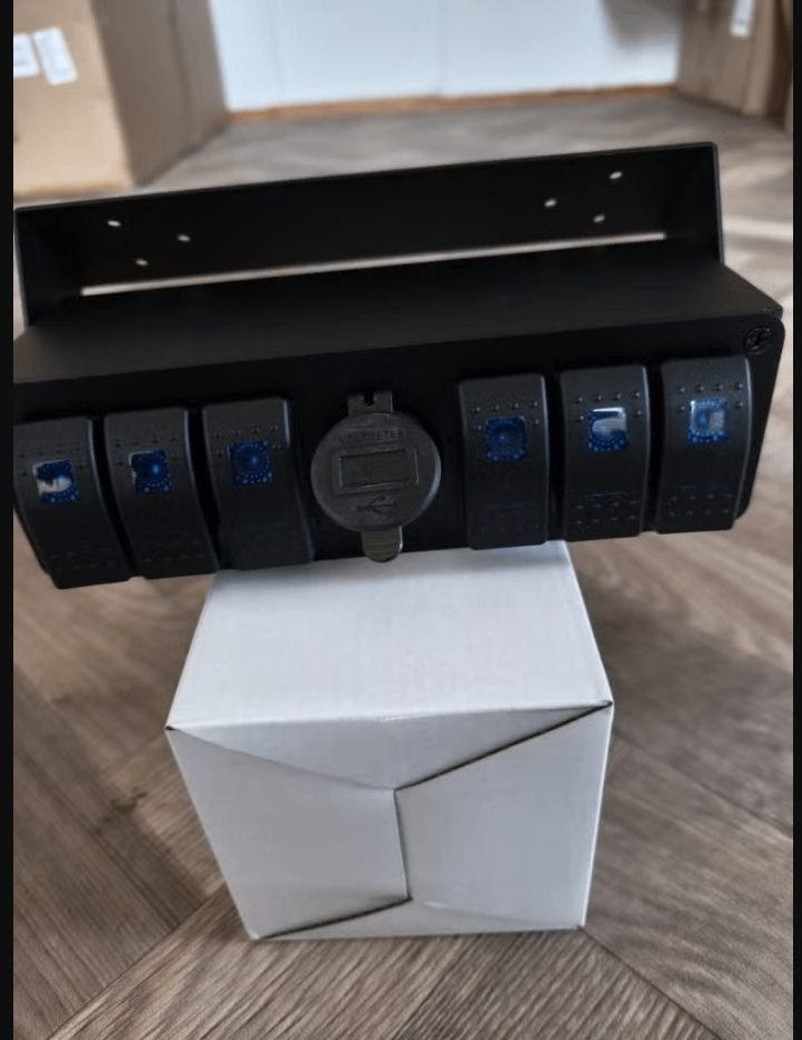 12v schakelpaneel - Voor Boot, Camper, Auto. - 6 Schakelaars, Ophalen of Verzenden, Nieuw, Overige typen