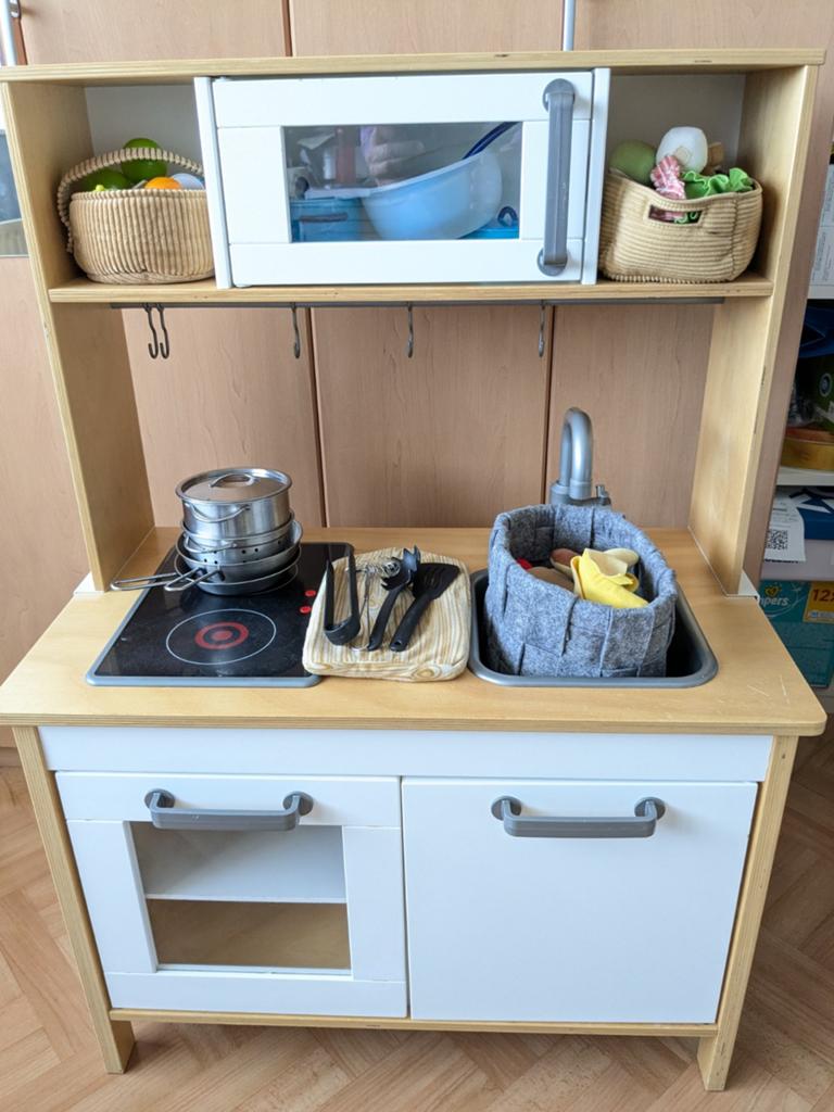 IKEA Duktig Speelkeuken (play kitchen) met veel accessoires, Ophalen, Gebruikt, Hout, Speelkeuken