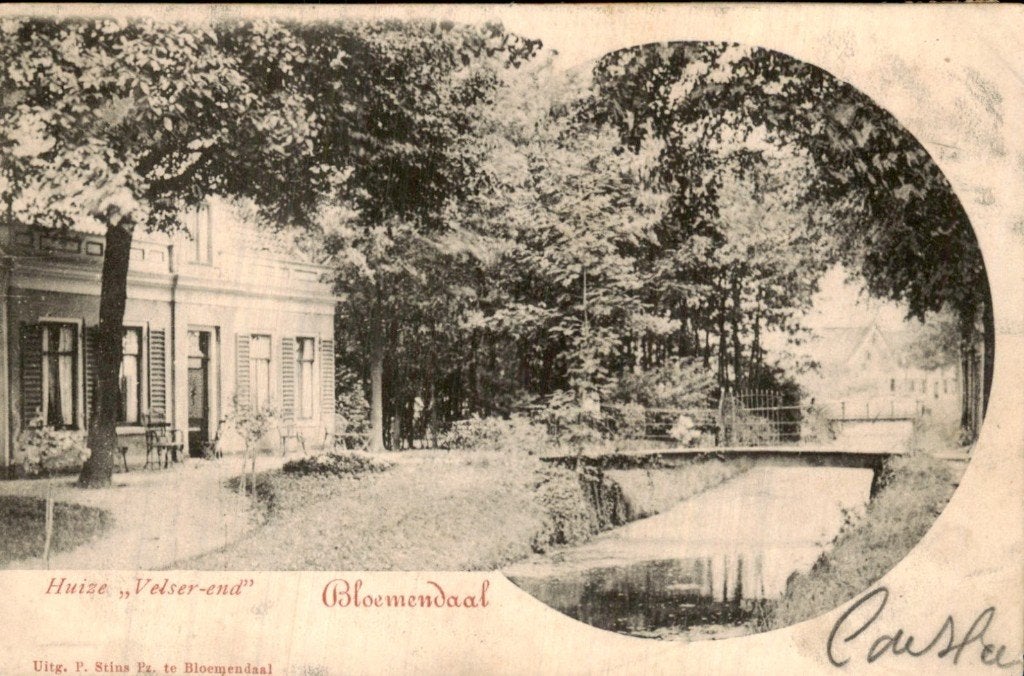 Bloemendaal - Huize Velser-end - Huize Velser-end, Ophalen of Verzenden, Voor 1920, Gelopen, Noord-Holland