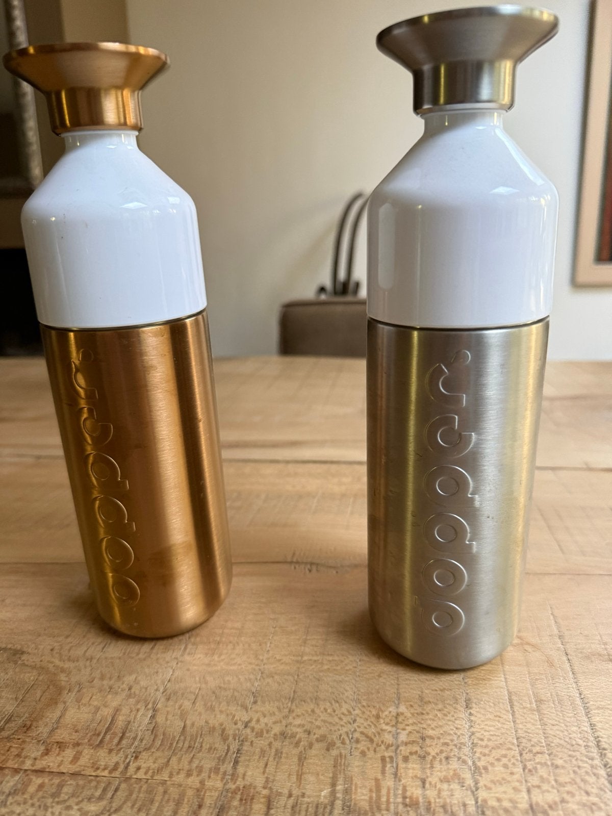 Twee Dopper Insulated flessen - Goud en Zilver, Ophalen, Nieuw, Overige typen