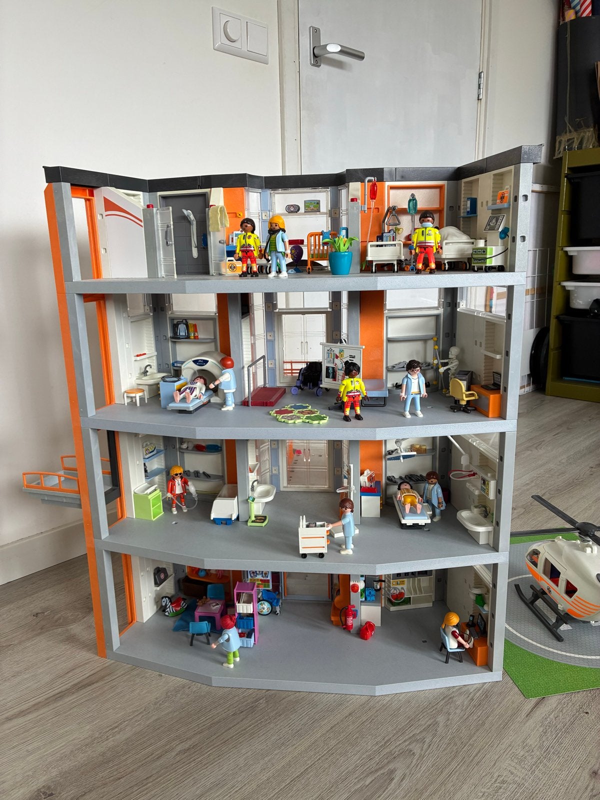 Playmobil Ziekenhuis, 2 extra verdiepingen, Kinderen en Baby's, Speelgoed | Playmobil, Ophalen, Zo goed als nieuw