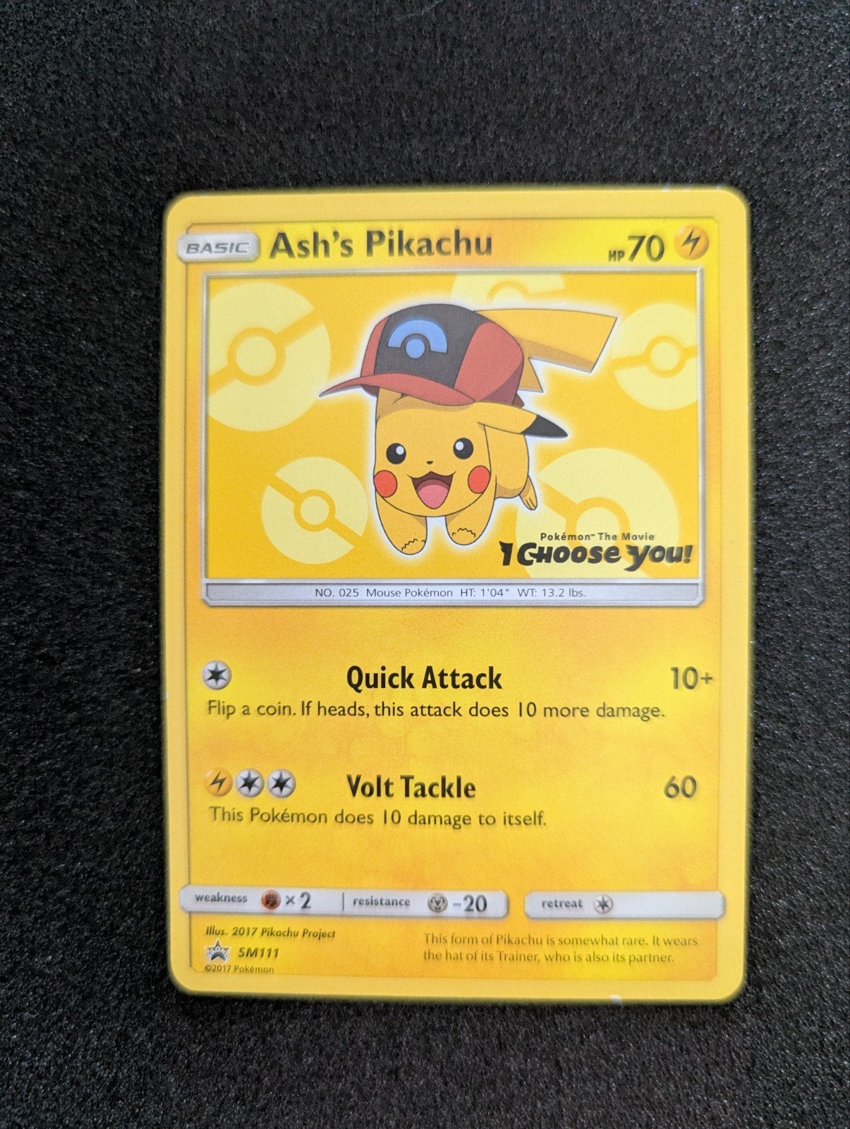 Ash's Pikachu SM111 Promo Kaart - Pokémon The Movie, Ophalen of Verzenden