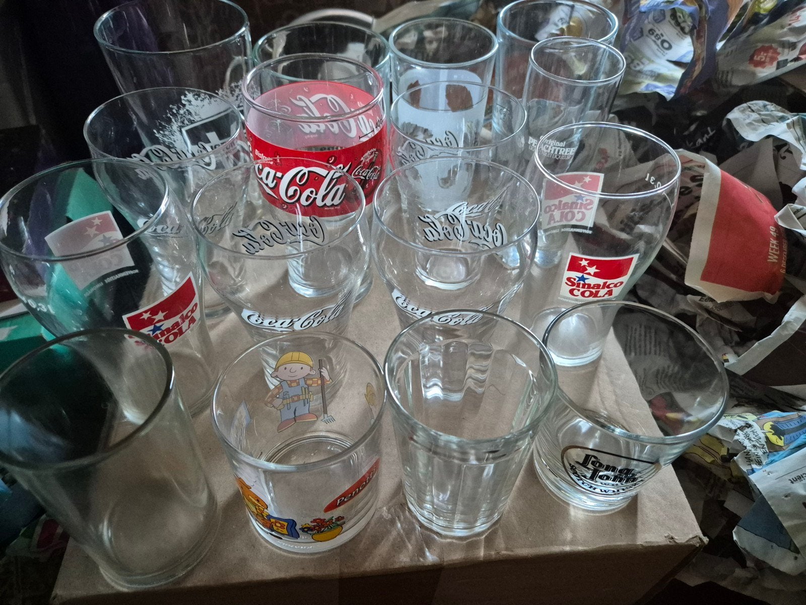 Diverse Keukenbenodigdheden: Nieuw en Gebruikt (3 Dozen), Huis en Inrichting, Ophalen, Glas of Glazen, Nieuw, Glas