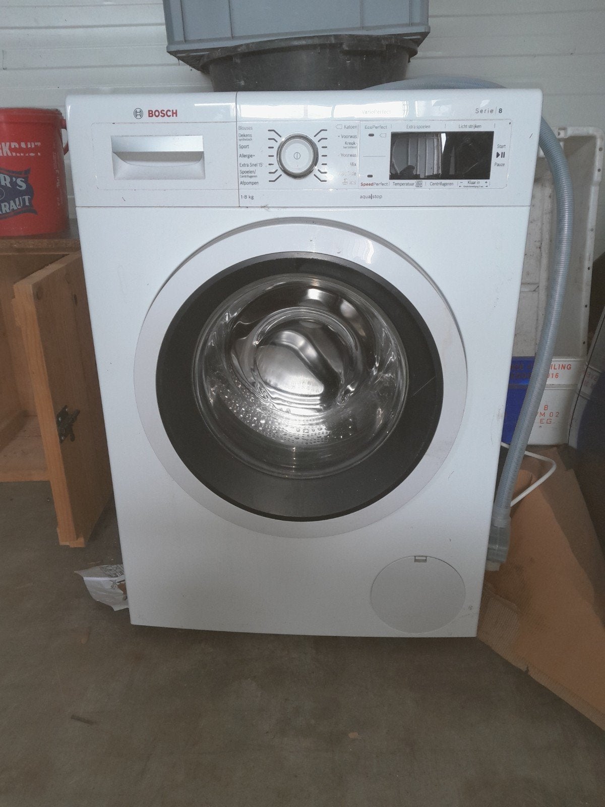 Bosch wasmachine, Ophalen, 8 tot 10 kg, Voorlader, 85 tot 90 cm
