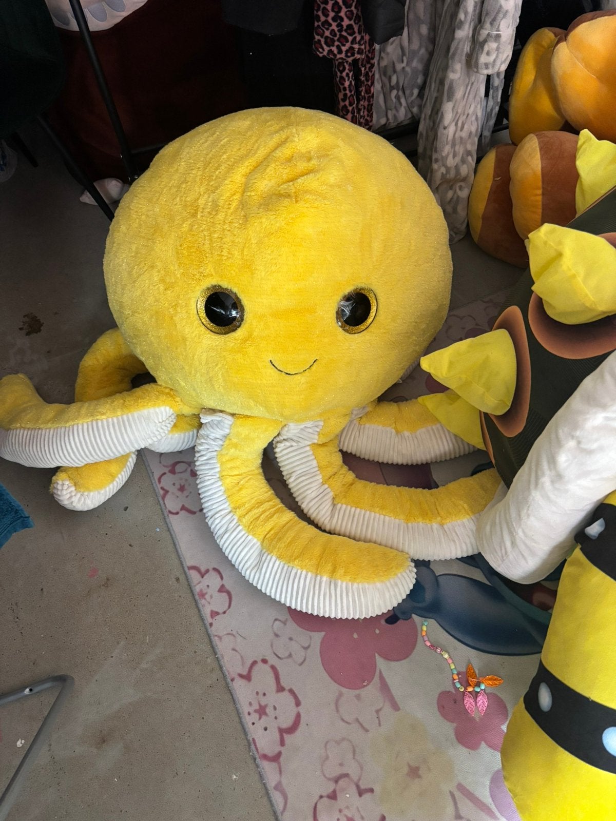 Grote octopus knuffel, Verzamelen, Beren en Cherished Teddies, Ophalen, Zo goed als nieuw, Stoffen beer, Overige merken