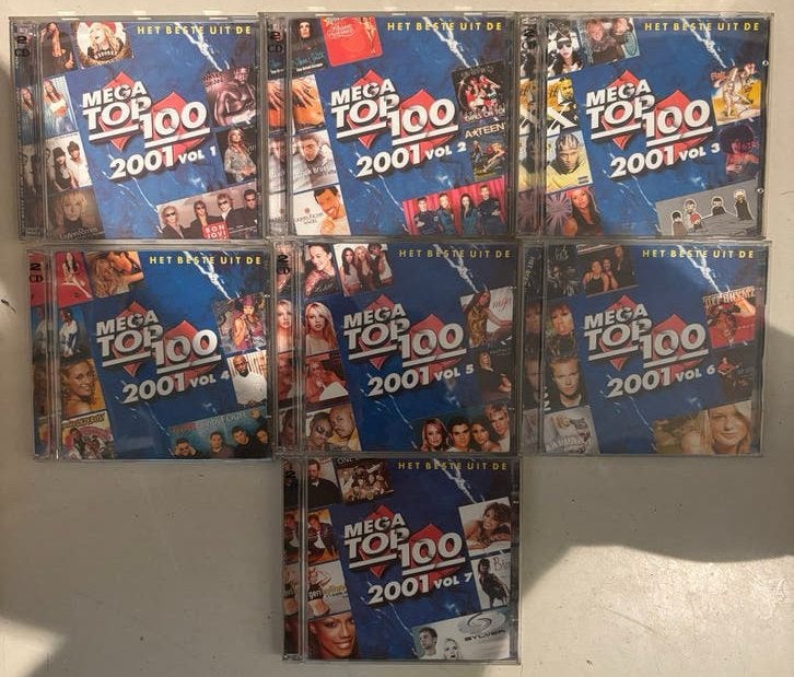 Mega Top 100 2001 - Complete Collectie (7 CD's), Gebruikt, Pop, Ophalen of Verzenden, Verzamelalbum
