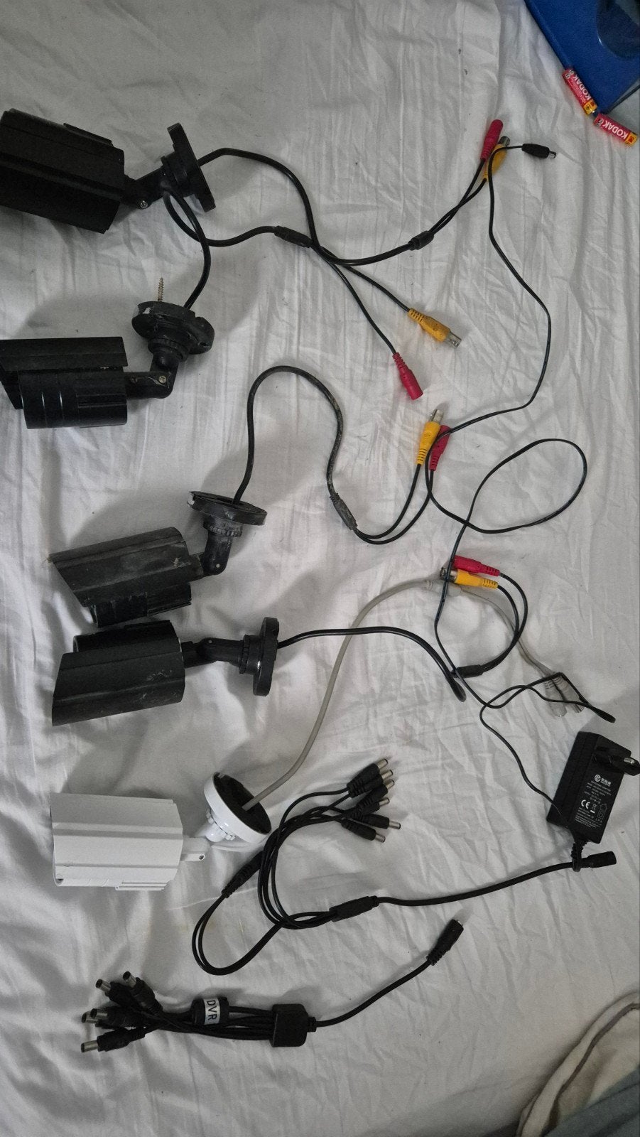Beveiligingscamerasysteem met 5 camera's en accessoires, Ophalen, Gebruikt, Buitencamera