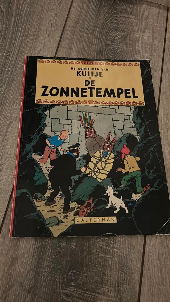 Hergé - De zonnetempel, Gelezen, Eén stripboek, Ophalen of Verzenden, Hergé