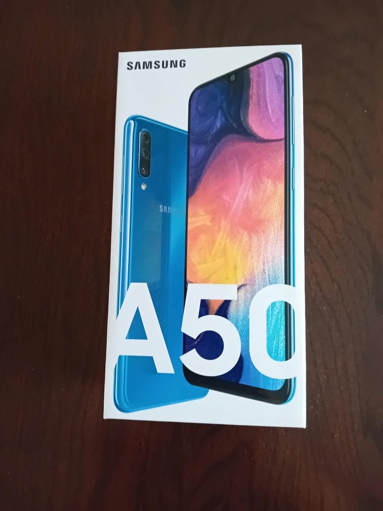 Samsung A50 128GB incl doosje + Draadloze lader (Nieuwstaat), Blauw, Touchscreen, Ophalen of Verzenden, Zo goed als nieuw