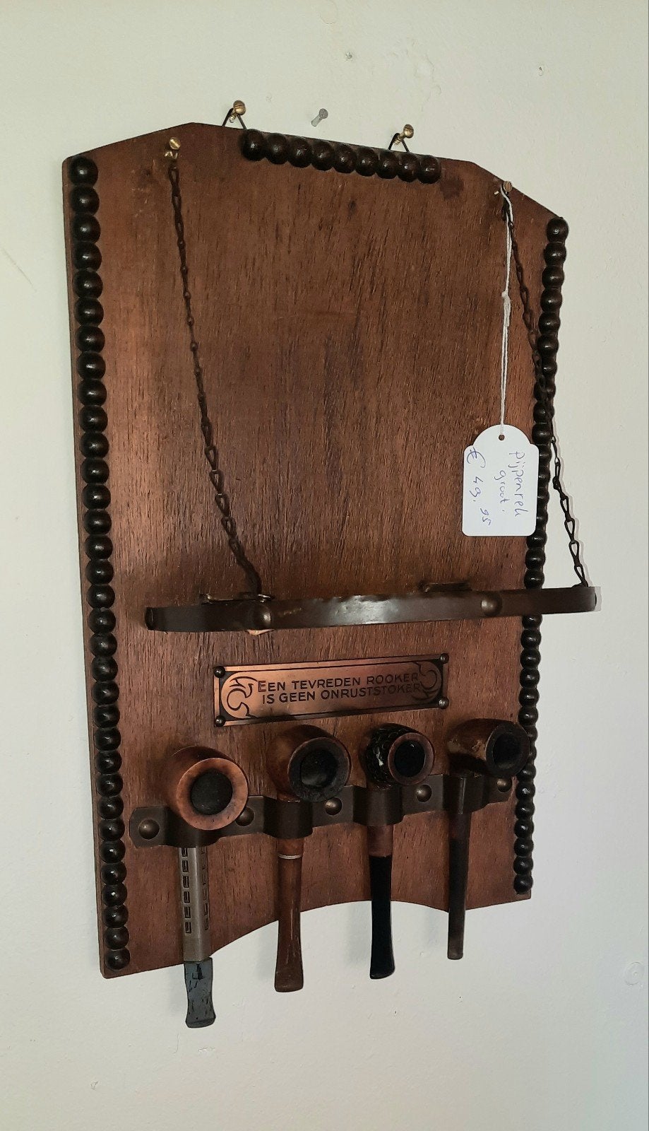 pijpen rek., Ophalen of Verzenden, Metaal, Wandkapstok