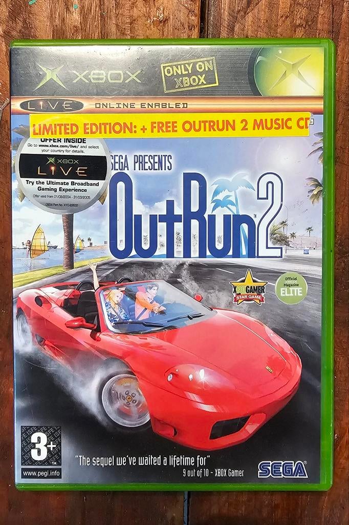 Outrun 2 - Xbox Classic (hoes, cover en spel cd), Spelcomputers en Games, Ophalen, Gebruikt, 1 speler, Racen en Vliegen