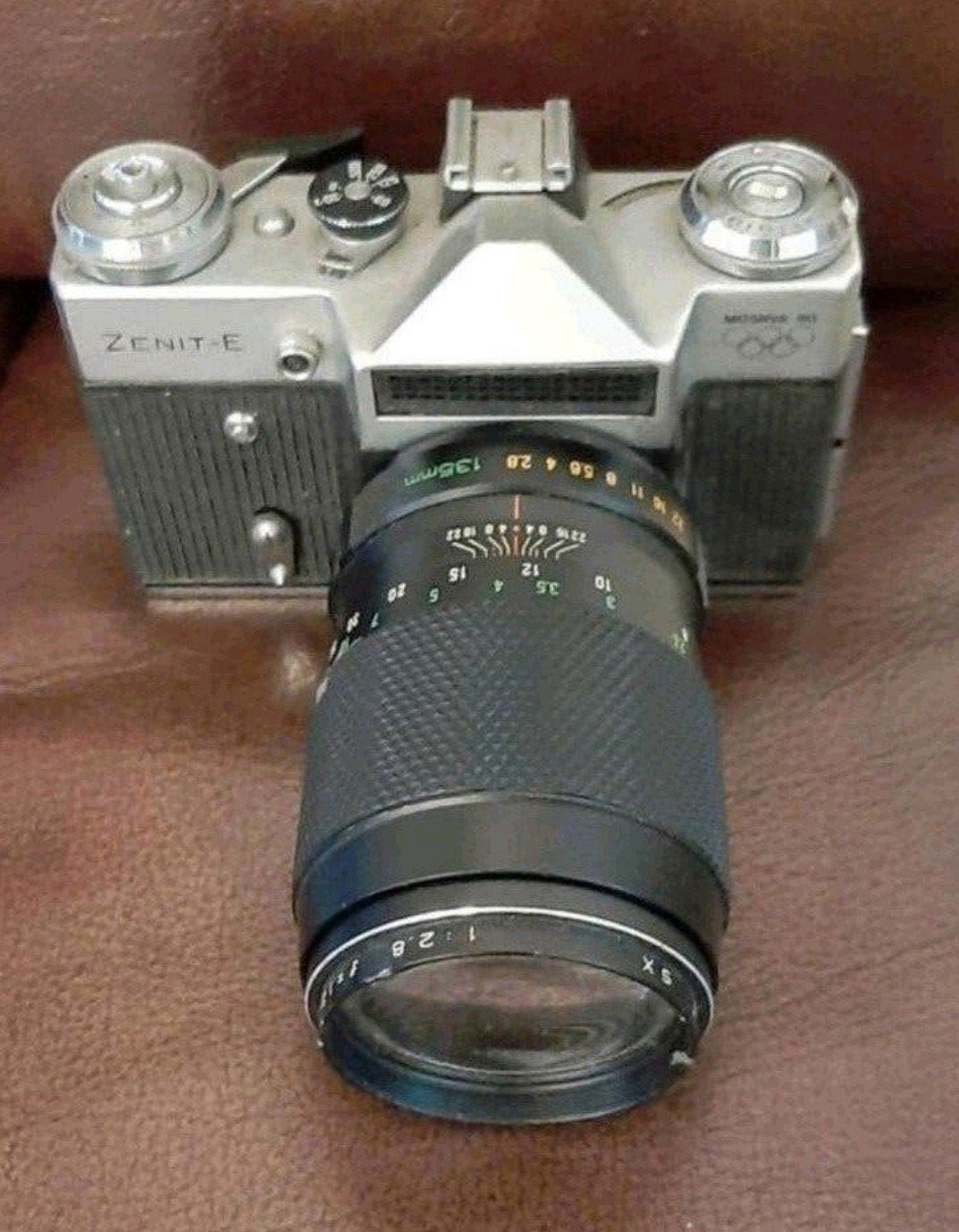 Vintage Zenit-E spiegelreflexcamera met bijbehorende lens., Ophalen of Verzenden, Gebruikt, Spiegelreflex, Overige Merken