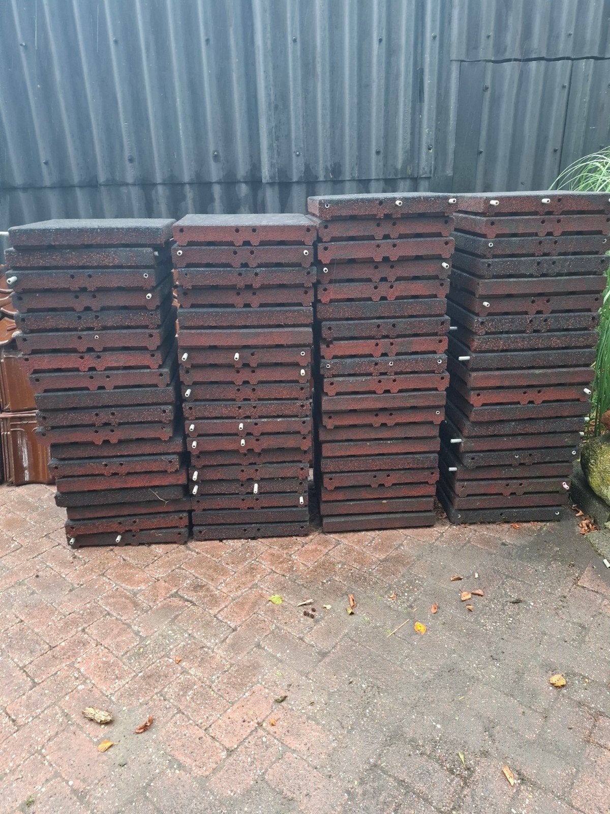 mooie rubberen tegels 50-50-7dik prachtige tegeks, Ophalen of Verzenden, Rubber, Overige typen