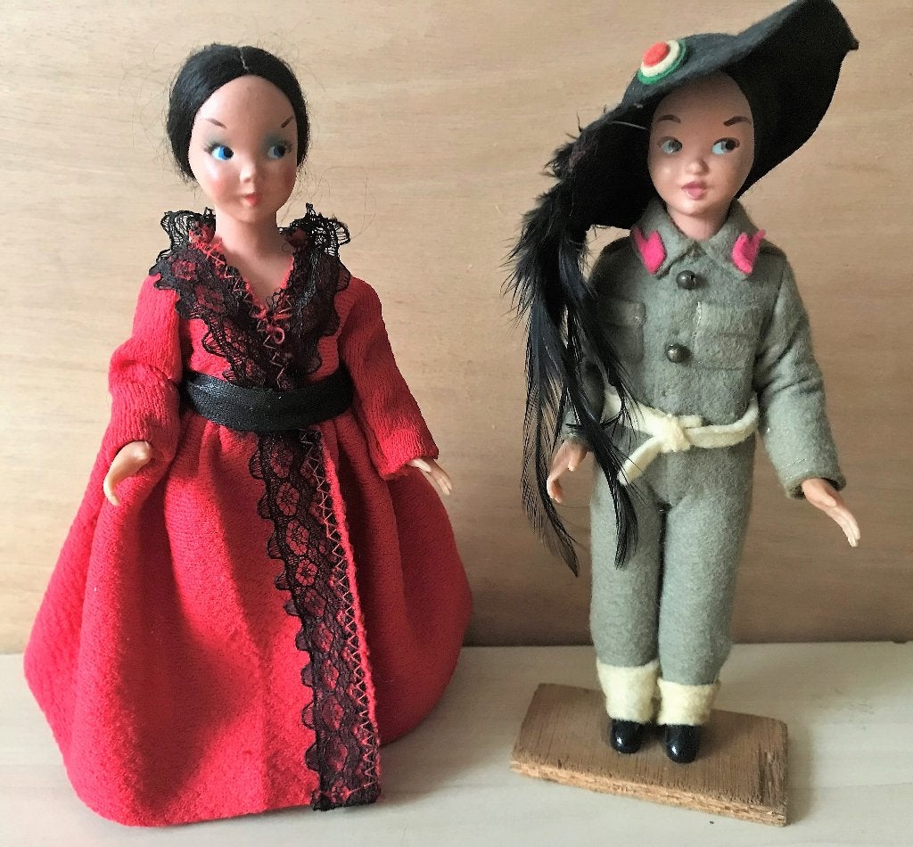 Vintage Lenci Pop Popjes Soldaat 1970 16 cm, Verzamelen, Poppen, Ophalen of Verzenden, Pop