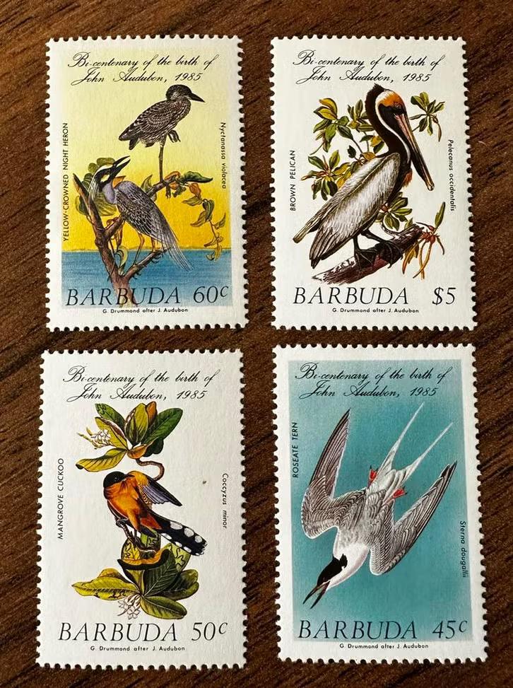 Barbuda 1985 Vogels postfris set John Audubon, Ophalen of Verzenden, Postfris, Midden-Amerika
