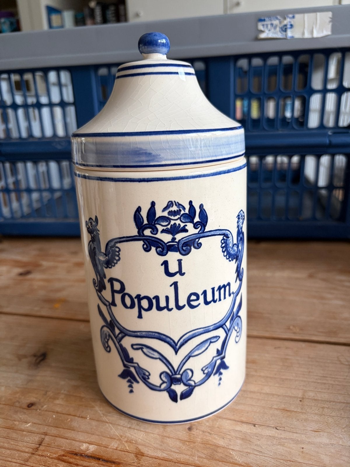 Vintage Interpharm Unicum Nr. 80 Flora Keramiek Pot, Ophalen