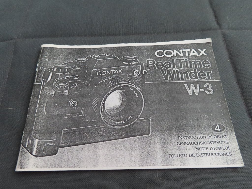 Contax Redwinder W 3 gebruiksaanwijzing, Audio, Tv en Foto, Ophalen of Verzenden, Gebruikt, Compact, Overige Merken