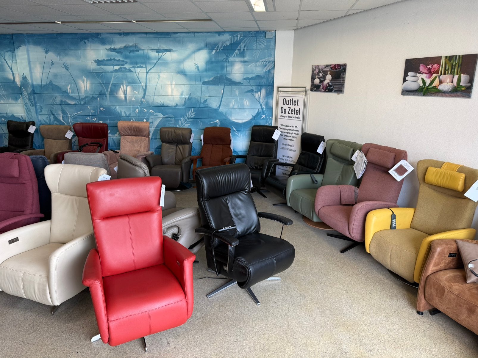 Relaxfauteuils himolla relax stoel gratis bezorging, Leer, Ophalen of Verzenden, Zo goed als nieuw, Ruim 100 merken in alle kleuren en maten