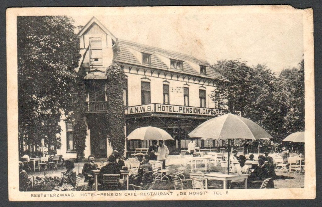 Oude ansicht - BEETSTERZWAAG - Hotel DE HORST 1933 - Frl., Ophalen of Verzenden, 1920 tot 1940, Gelopen, Friesland