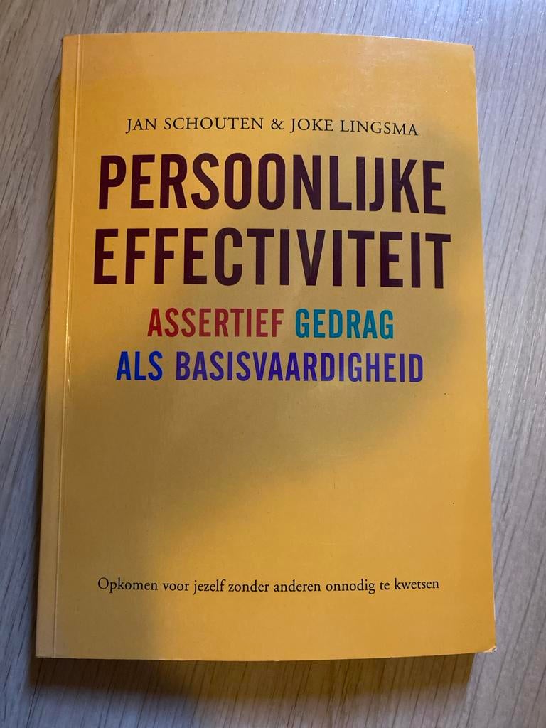Persoonlijke Effectiviteit - Assertief Gedrag, Ophalen of Verzenden, Gelezen