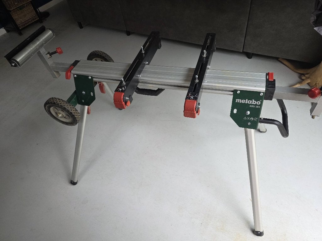 Metabo KSU 251 Afkortzaag onderstel met wielen, Ophalen, Gebruikt, 170 cm of meer, Inklapbaar