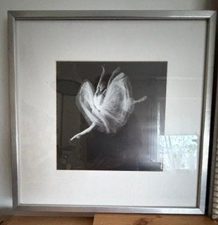 zilveren lijst met print, Ophalen, Minder dan 50 cm, Nieuw, Print