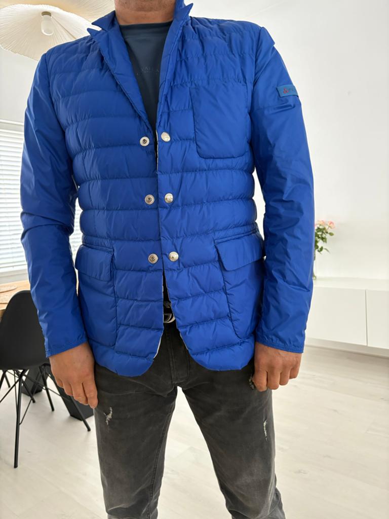 Peuterey heren donsjas, Kleding | Heren, Jassen | Winter, Ophalen of Verzenden, Zo goed als nieuw, Blauw