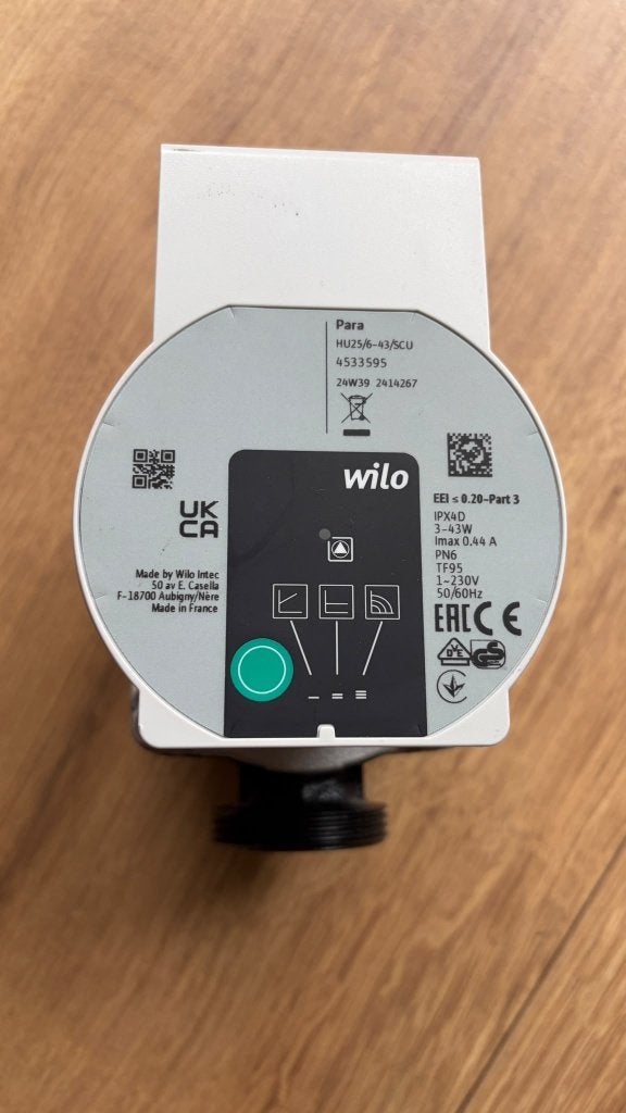 Nieuwe Wilo circulatiepomp, Minder dan 30 cm, Overige typen, Nieuw, Minder dan 60 cm