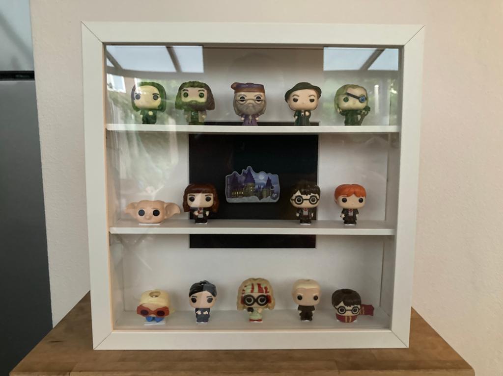 Harry potter surprise egg funko poppetjes ingelijst, Ophalen of Verzenden, Zo goed als nieuw