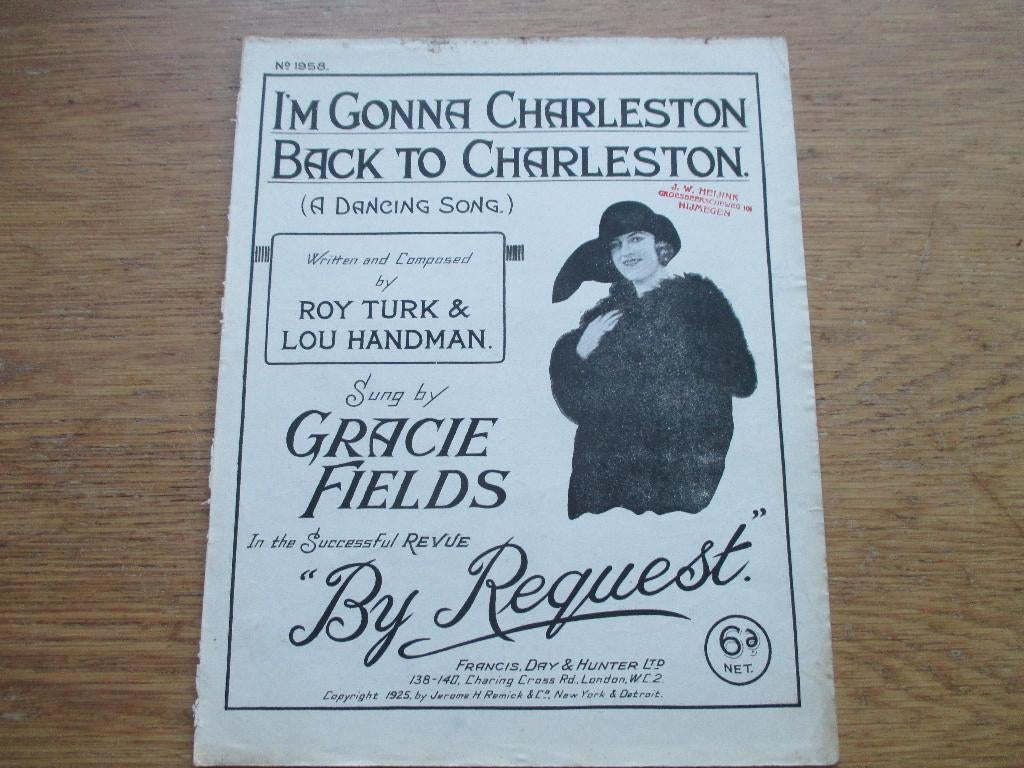 I'm gonna charleston back to charleston, Ophalen of Verzenden, Gebruikt, Artiest of Componist, Populair