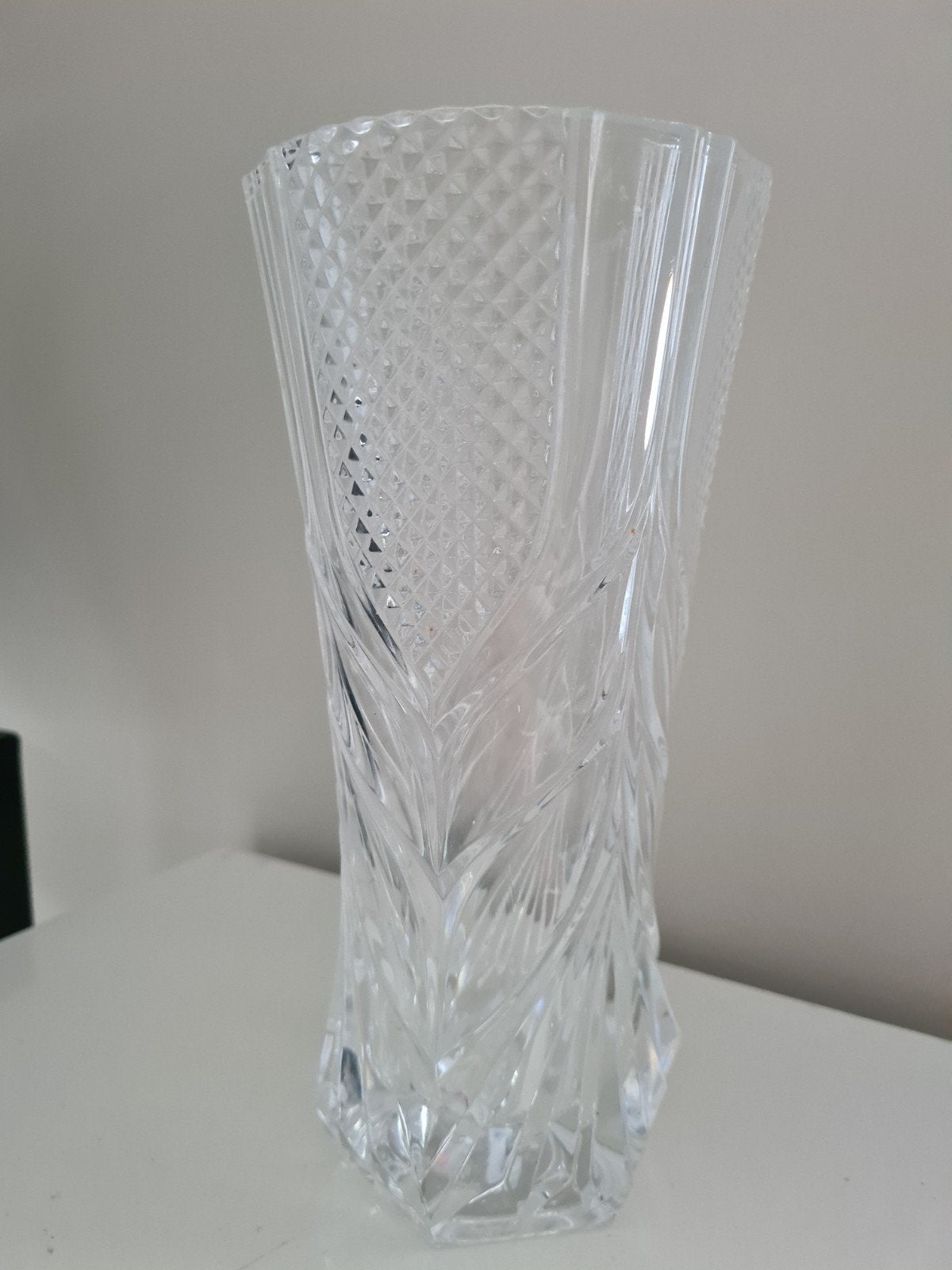 Vintage Cristal d'Arques Royale vaas – 22 cm – Frans Loodkri, Antiek en Kunst, Antiek | Vazen, Ophalen