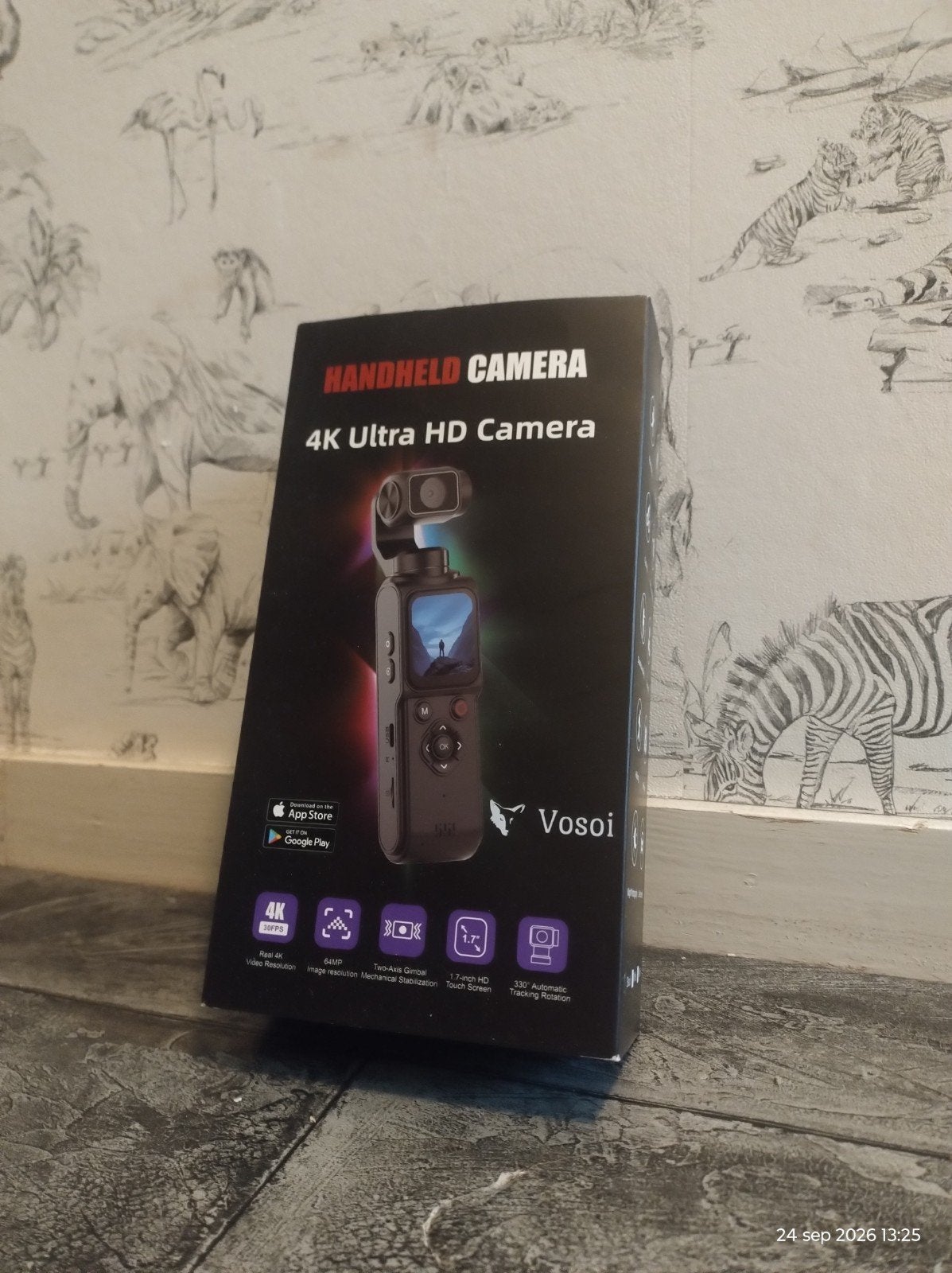 Vosoi 4K Ultra HD Handheld Camera met Gimbal, Ophalen of Verzenden, Zo goed als nieuw, Overige merken