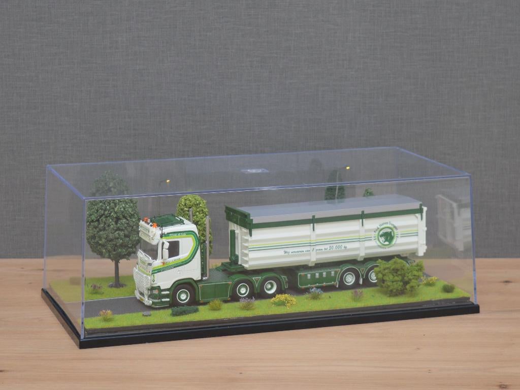 Dioramavitrine bomenlaan met verlichting (35x18x12cm), Ophalen of Verzenden, Nieuw, Bus of Vrachtwagen, Wsi